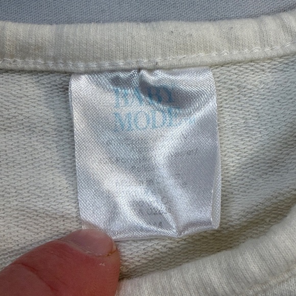 Baby Mode - Cream Long Sleeve Sweater - Picture 3 of 3